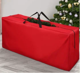 Hot Sale Cheap PE Green Color Christmas Tree Storage Bag Home Decoration Reusable waterproof Storage Bags