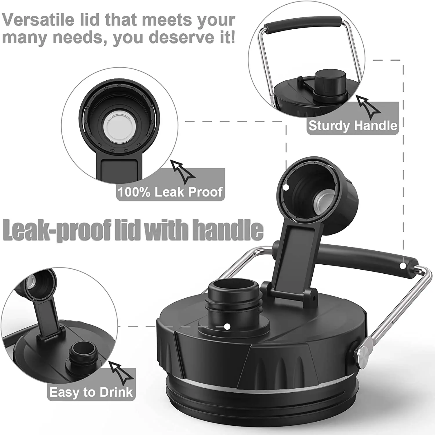 128oz 1 Gallon Cold Beer Growler Stainless Steel Insulated Sports Water Bottle Thermo Metal Canteen Jug