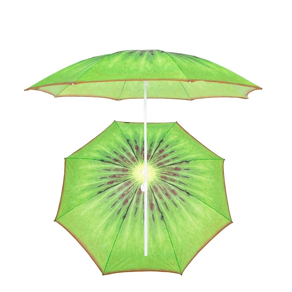 Manufacture Beach Umbrella Sunshade Anti-UV Parasol Umbrella Potable Fruit Design Beach Umbrella