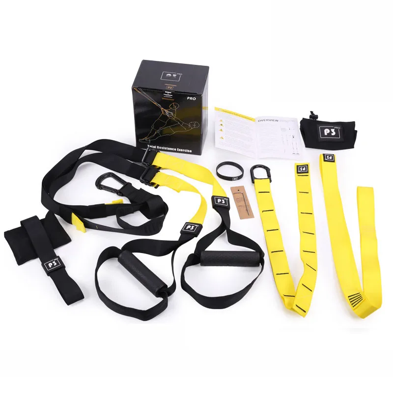 High Quality Nylon Multifunction Home Gym Durable Sling Trainer Strength Fitness P3 Suspension Trainer Straps