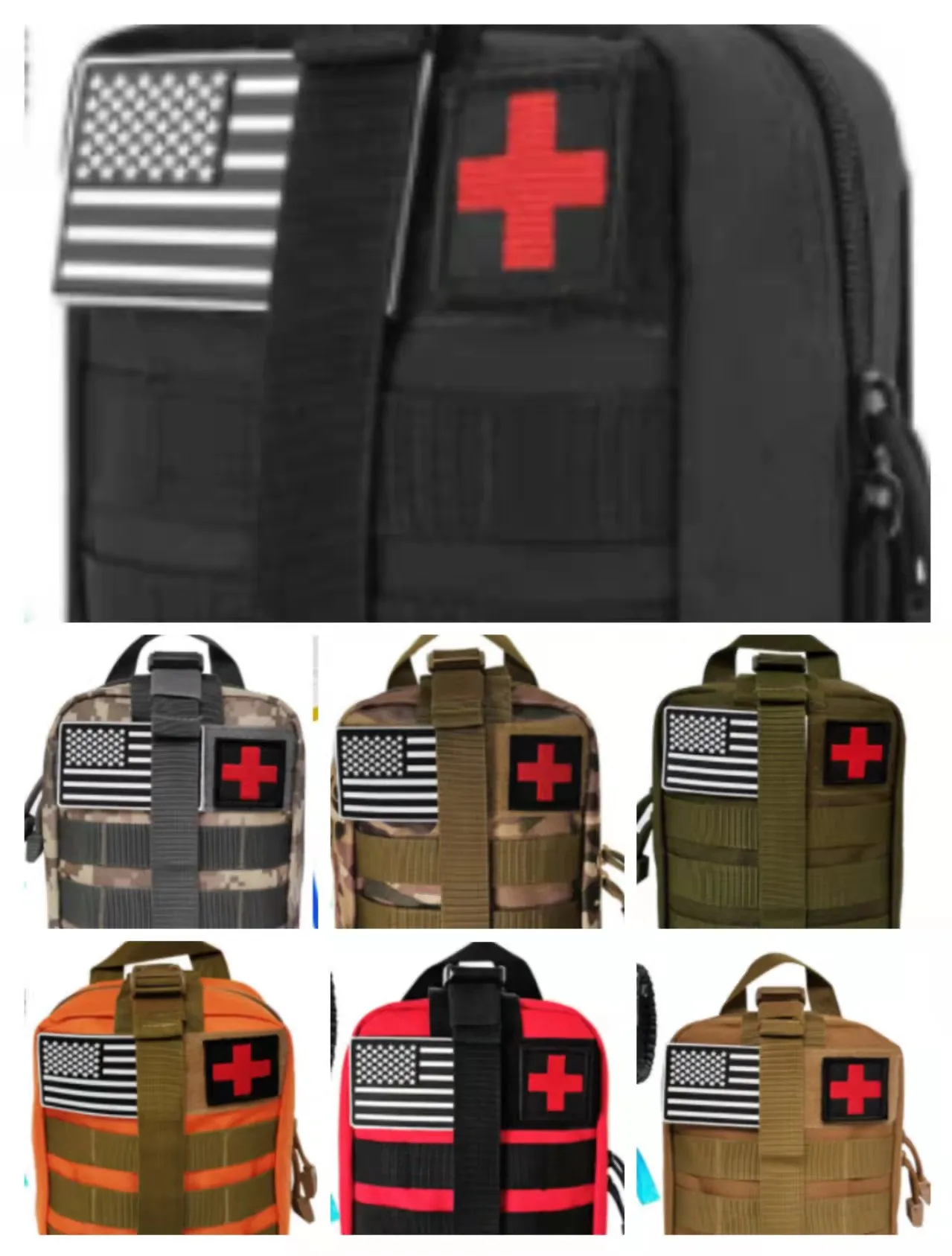 Camping mountaineering survival multifunctional survival compass first aid kit tool