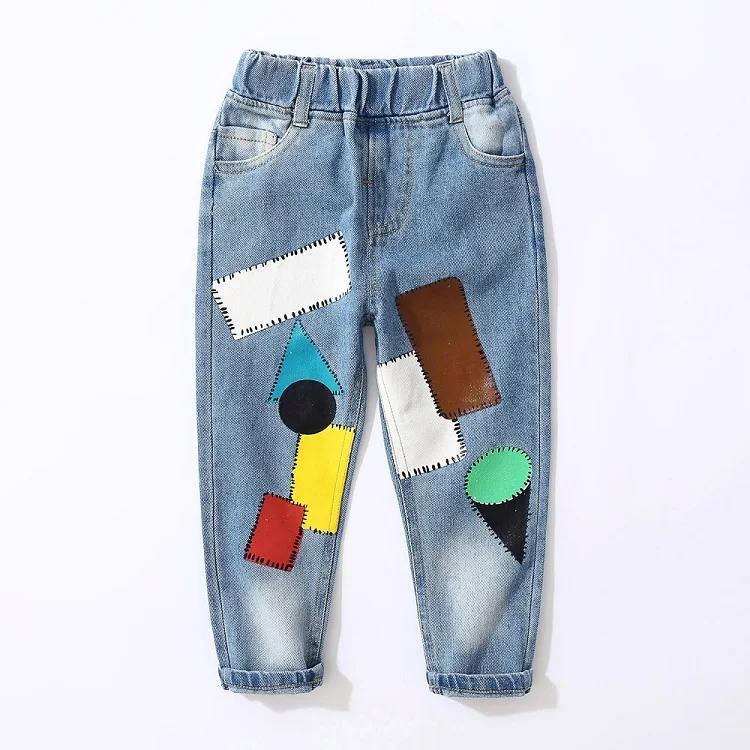 
New Premium Free Samples Fashion Design Kids Boys Denim Jeans Pant From China Wholesale Market 