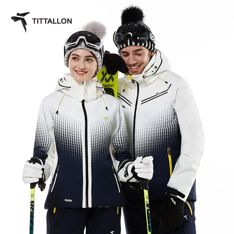 OEM keep warm elastic waterproof windproof ski sportswear professional skiing jacket