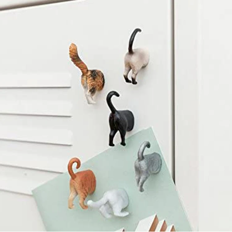  Оптовая продажа милый домашний декор кошка животное стык смола 3D магниты на холодильник заказ