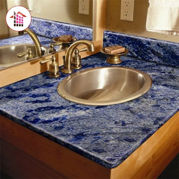 Premium Cheap Price Modern Blue Azul Macauba Granite Stone Tile For Stairs And Kitchen Countertops