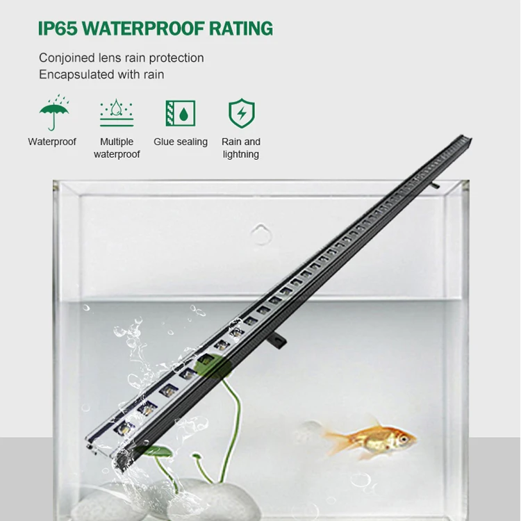Hot Selling Wholesale Modern Outdoor decoration ip66 Waterproof Slim RGB 12W Led Linear Lamp