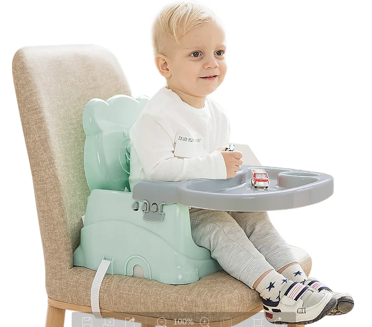 2024 Hot Wholesale 2 in 1 Baby Accessories Bear Dining Chair Baby  Foldable Chair Feeding Baby
