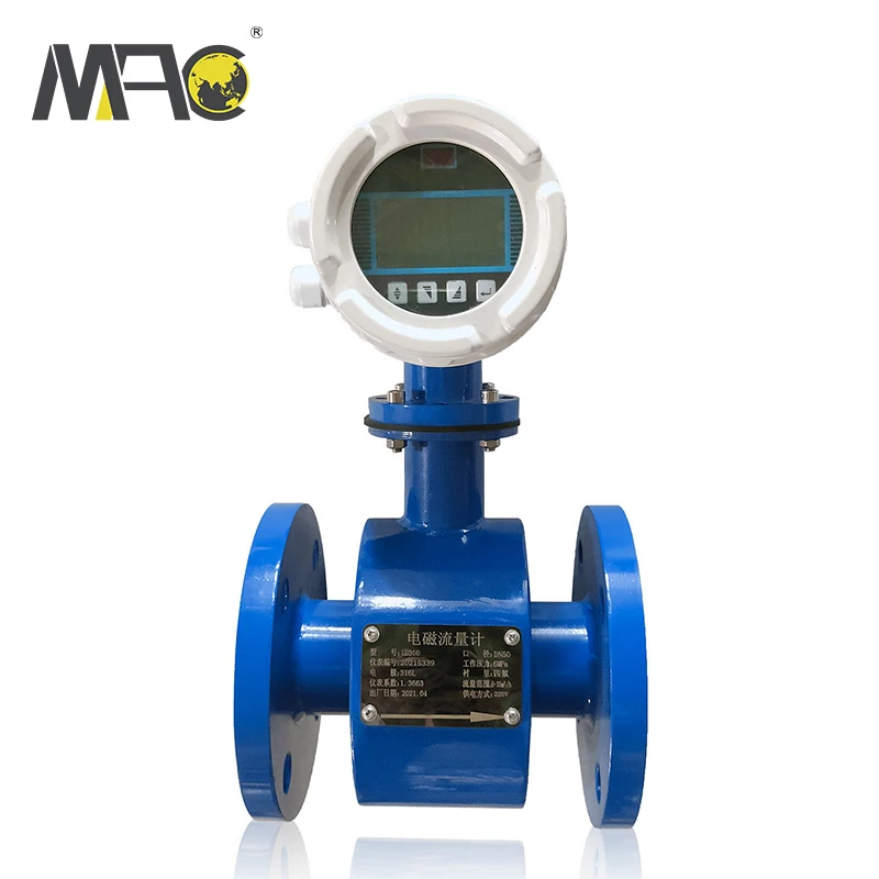 0.5~10 m/s smart electromagnetic flow meter magnetic water flow sensor