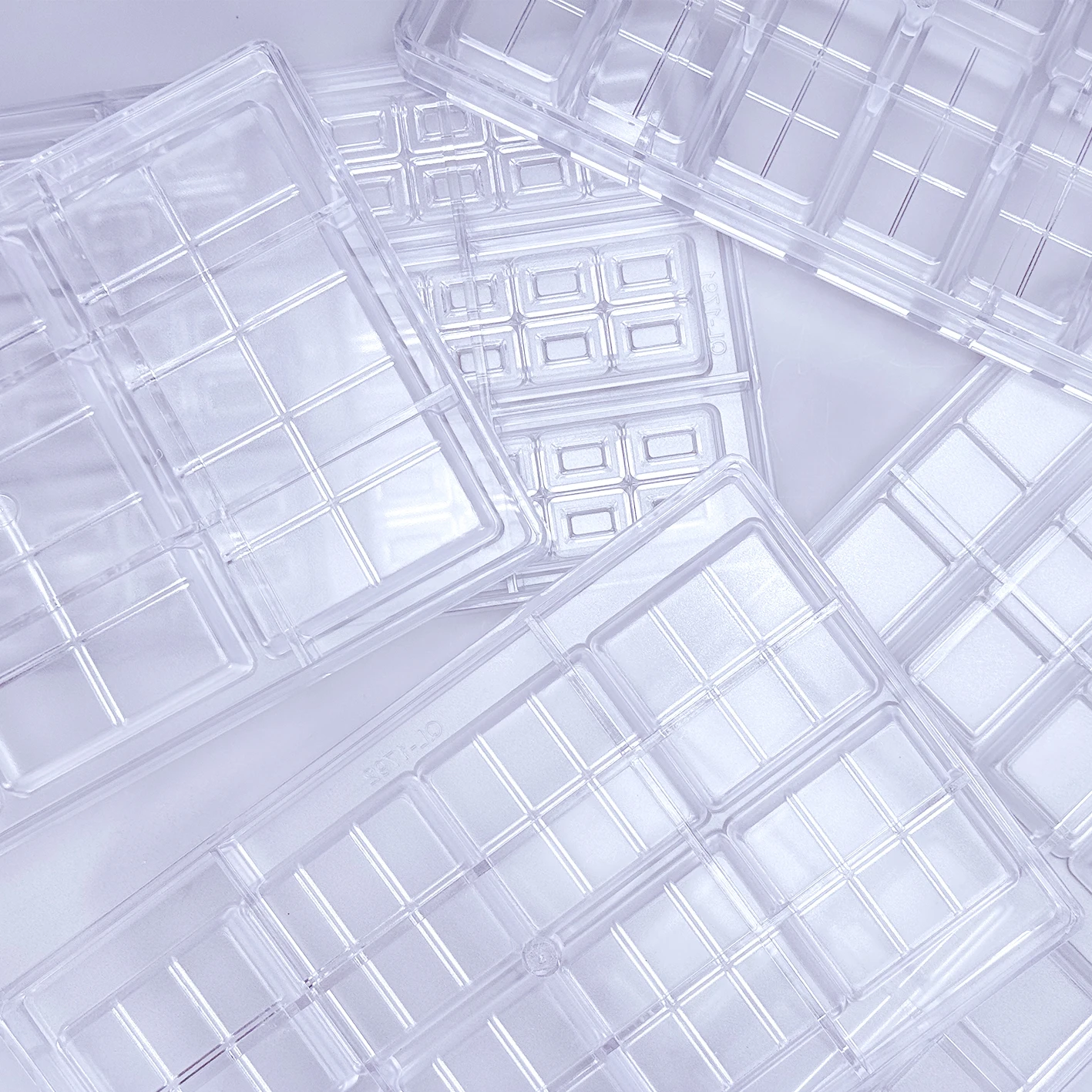 Dubai Chocolate bar 30g50g60g80g mold Thick brick grain chocolate Dubai sandwich PC high-quality mold manufacturer direct sales