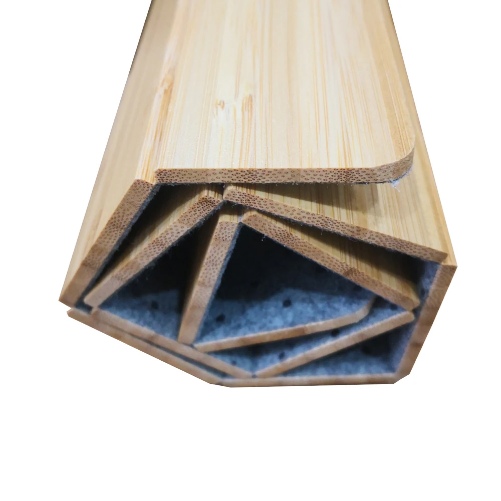 2022 Natural bamboo bath mat toilet shower mat