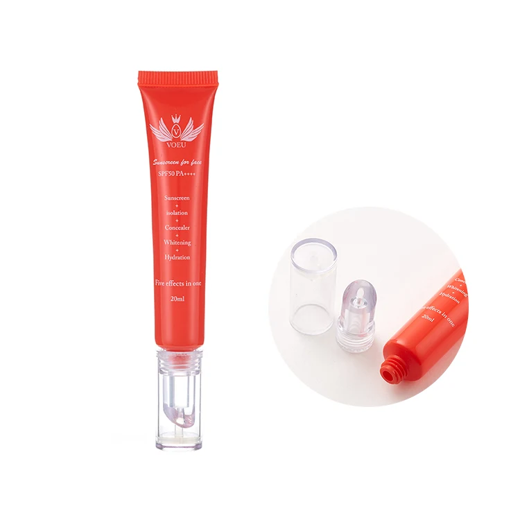 Custom Logo Empty 10ml 15ml Soft Plastic Packaging Lip Gloss Squeeze Tubes Plastic Cosmetics Packaging Tube
