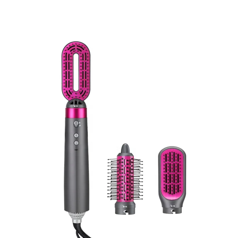 CONFU Personalized Hot Hair Brush Electric 3 in 1 Hot Air Brush Styler for All Type Hair