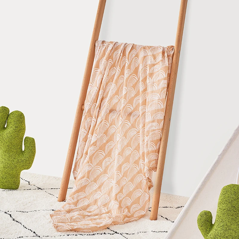 Custom Manufacturer Double Layer Newborn Swaddle Wrap Receiving Blanket Baby Muslin Swaddle Blankets