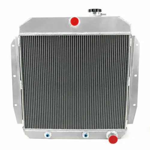 4 Rows Aluminum Radiator+Shroud Fan Kit For 1955-1959 Chevy Apache Truck GMC 100 150
