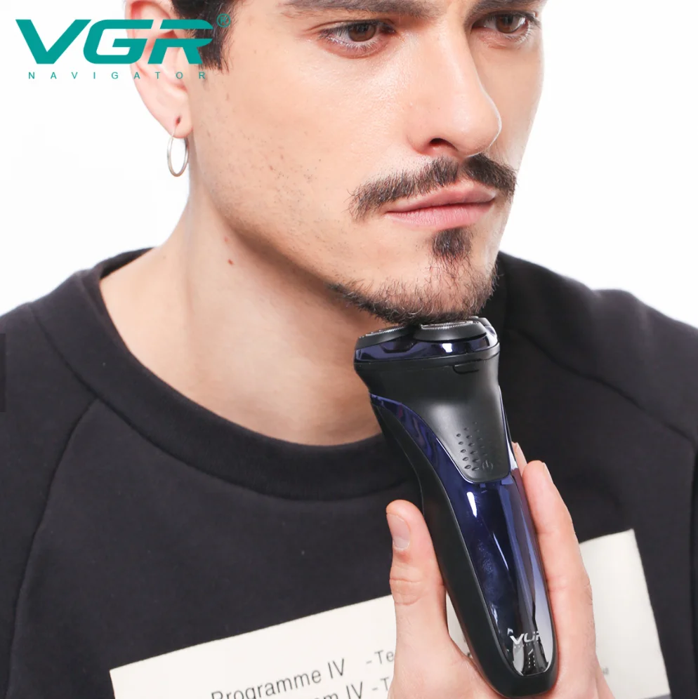  Оригинальная VGR V306 профессиональная Бритва для бороды электробритвы волос моющаяся бритва IPX7 со светодиодным дисплеем