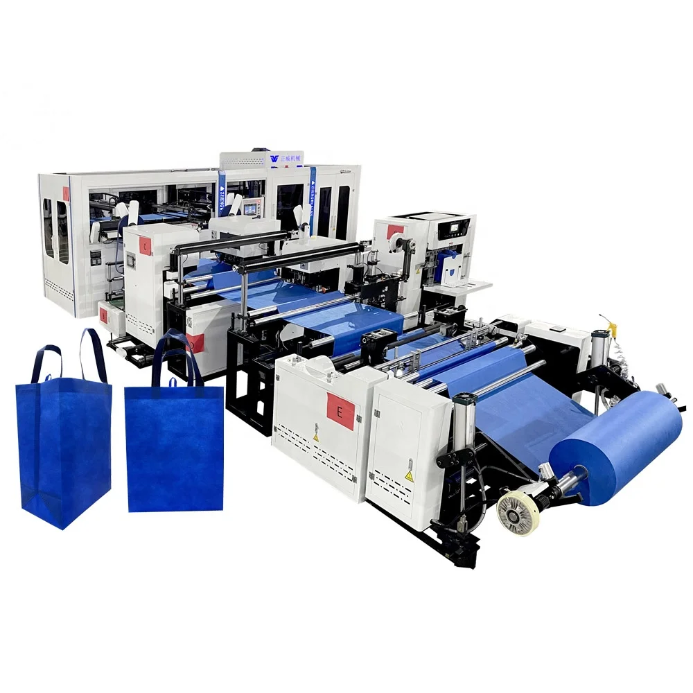 ZW-A8 RPET материал для защиты окружающей среды автоматическое позиционирование высокоскоростная машина для изготовления нетканых пакетов коробчатого