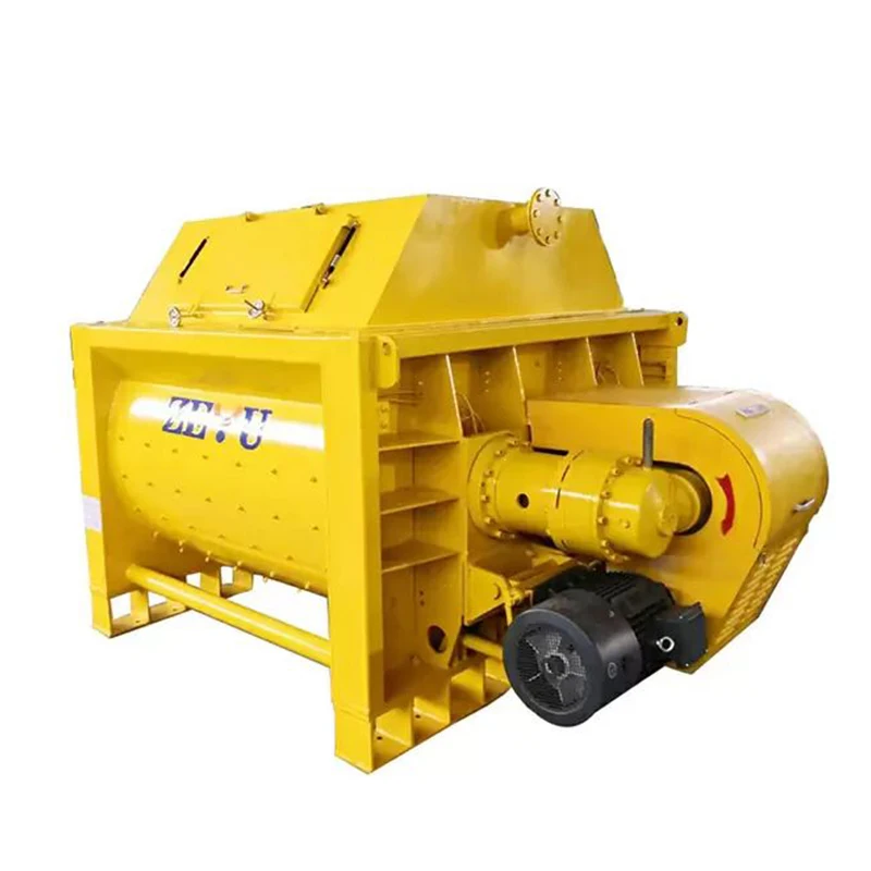 Good mixing quality, short mixing time and low energy consumption concrete mixer js1500