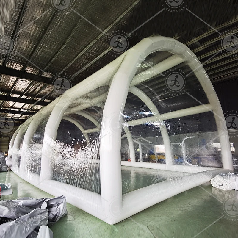 Outdoor Giant Transparent Inflatable Pool Dome Waterproof Swimming Pool Cover Outdoor Swimming Tent For Rental