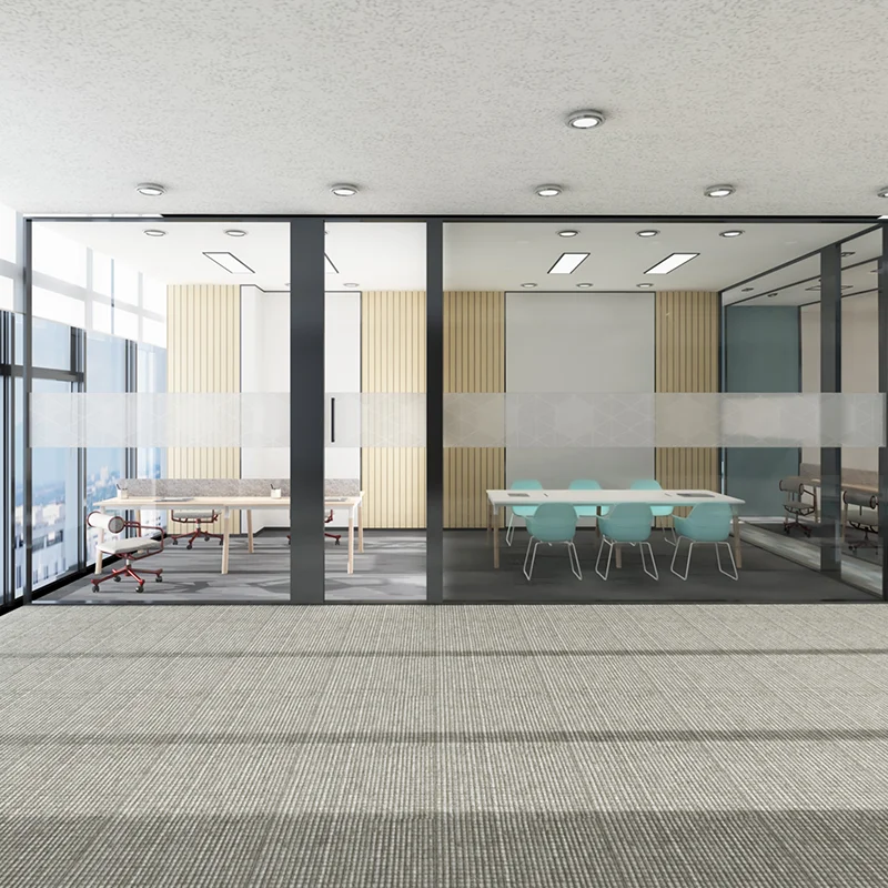 High quality good price modular glass partition wall for office
