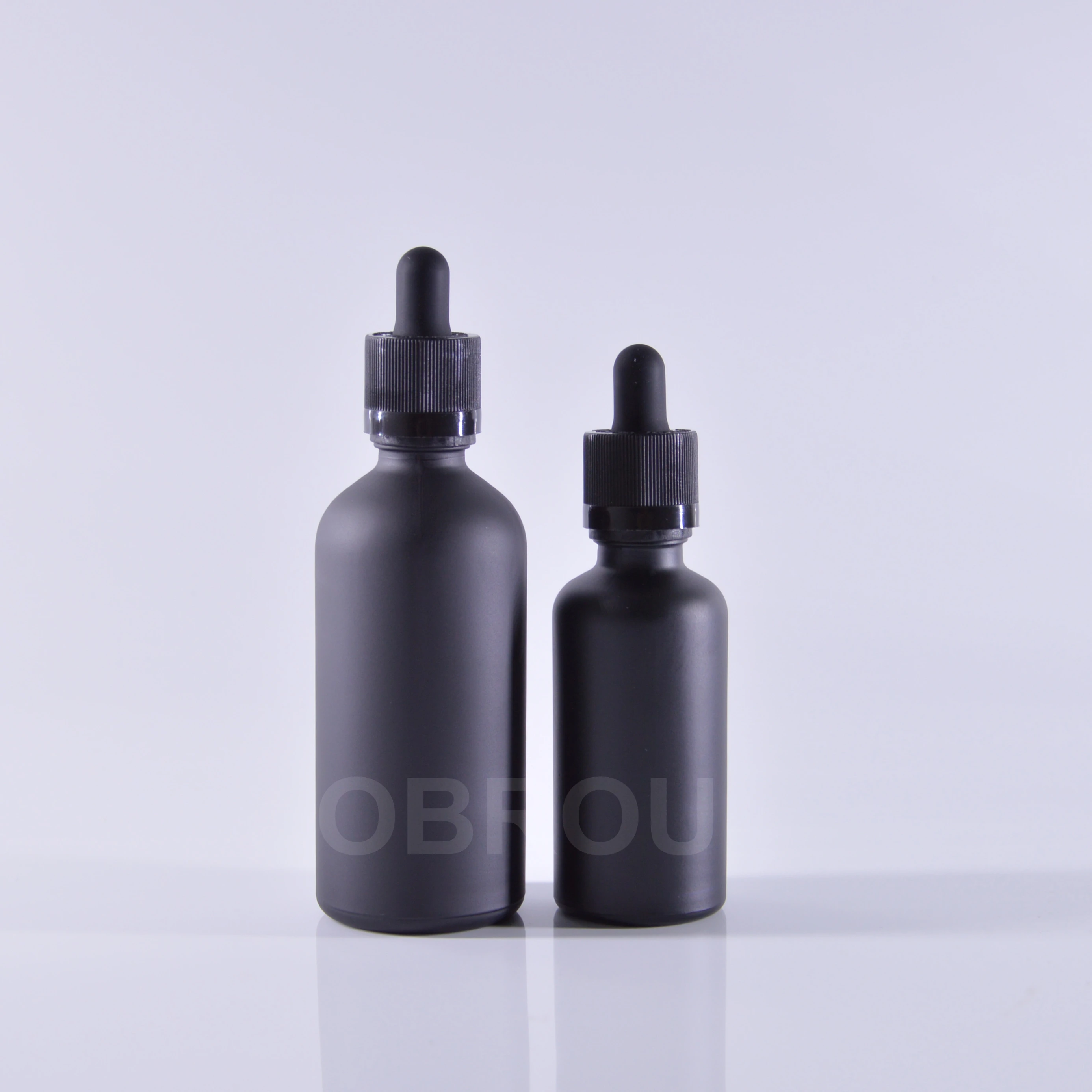 Оптовая продажа, 5 мл, 10 мл, 15 мл, 20 мл, 30 мл, 50 мл, 60 мл, 100 мл, 120 мл, матовый черный флакон с пипеткой для жидкости, стеклянная бутылка с пипеткой для эфирного масла