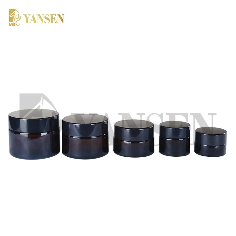 wholesale 5g 10g 15g 20g 50g 100g luxury cosmetic glass jar frosted cosmetic packaging jar