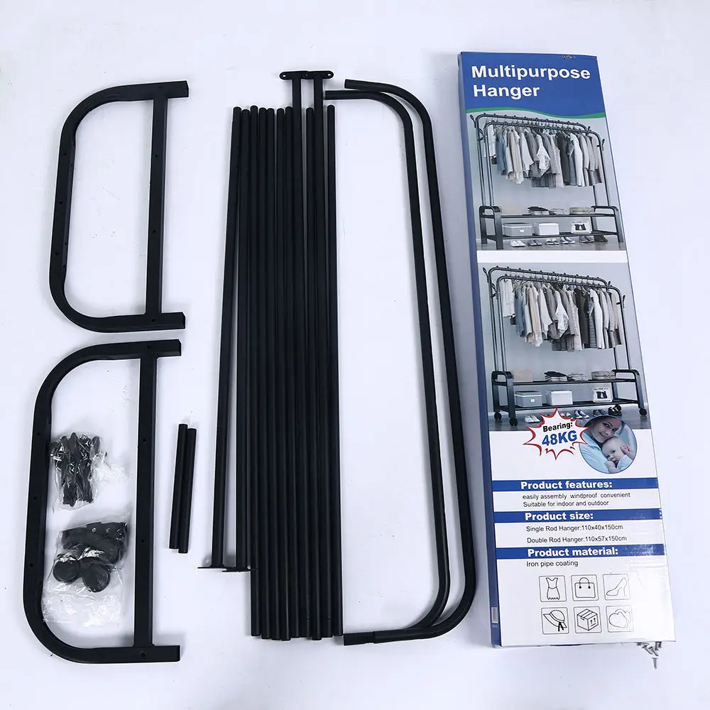 Removable clothes dryer Storage space Clothes dryer Bedroom Home clothes dryer with side hooks