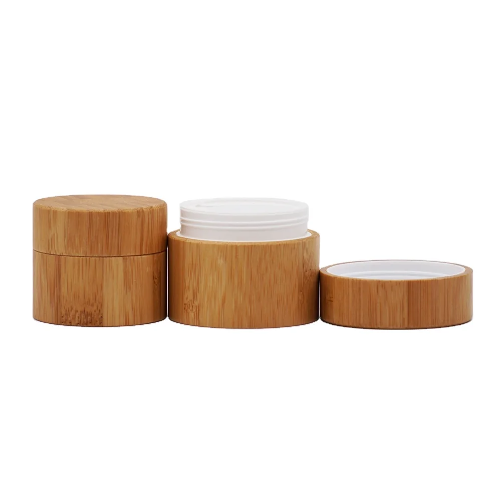 
15g 30g 50g bamboo cream container jar with lid 