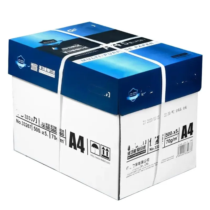 Cheap A4 Copy Paper 70g A4 Print Paper 500 Sheets One Ream Customized for Packaging