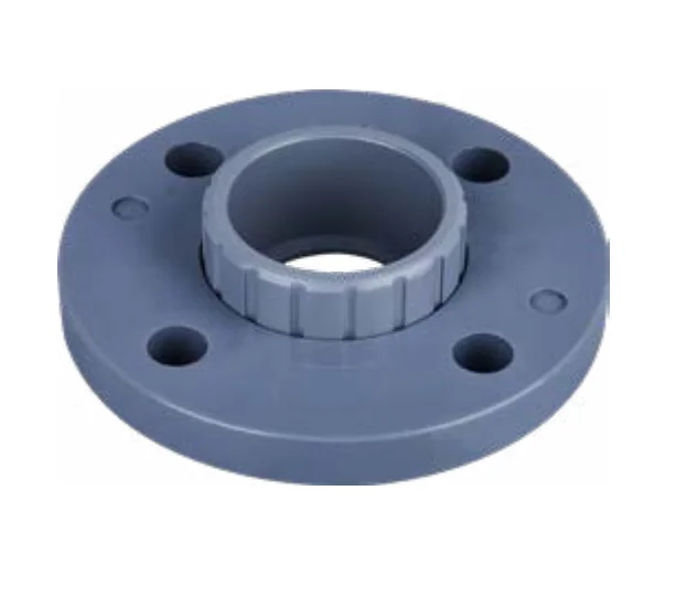 Good quality factory directly grey pvc pipe fittings flange in stock