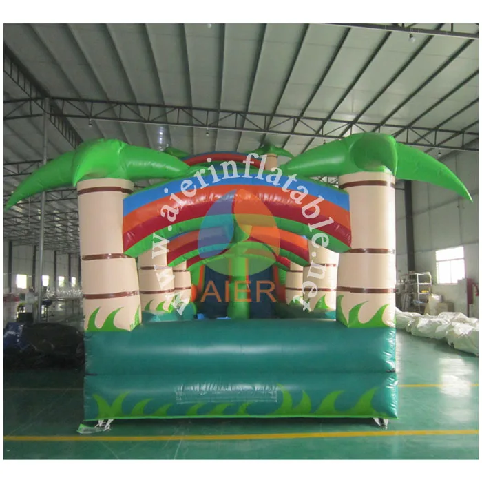 Factory PVC Material Inflatable Forest Bounce Slide Double & Fourfold Stitching Blower & Repair Kit& Warning Sign Customized