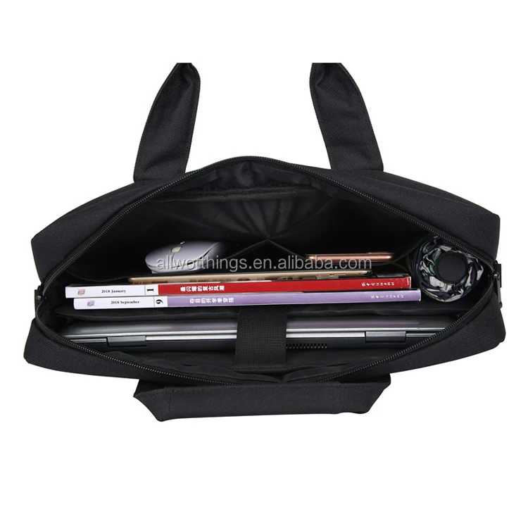 MOQ 3pc In Stock High Quality14 Inch Nylon Laptop Bag With Handle and Shoulder Strap