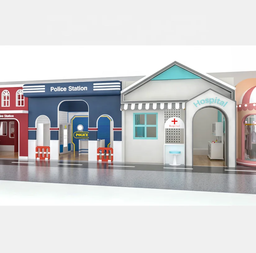 Eibele toddler park indoor playground mini playhouse role play interactive games set pretend play house for kids