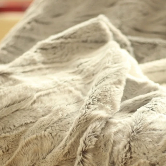 Mink royal blanket mora faux fur