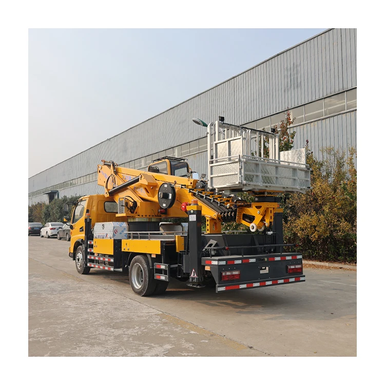 Dongfeng Telescopic Arm 21M Overhead Platform Truck Bucket Type Aerial Work Platform