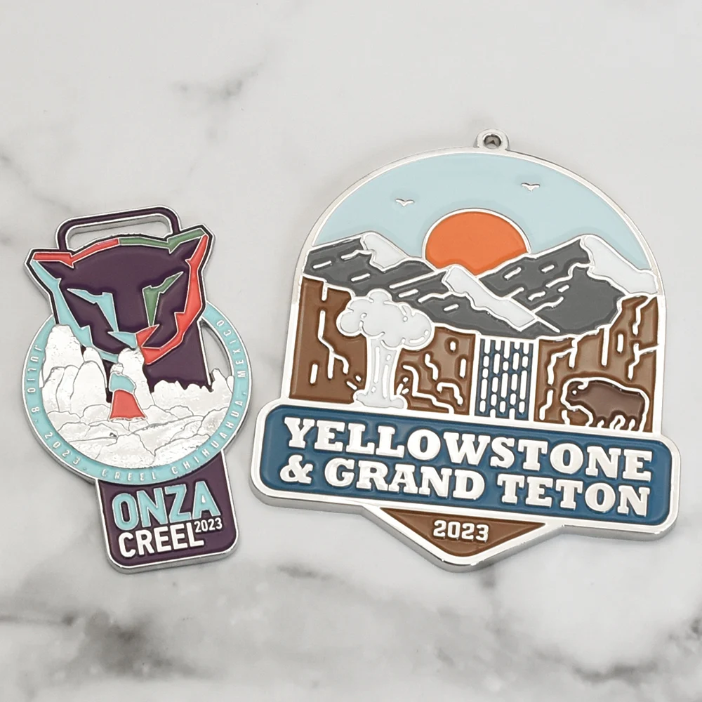 Manufacturer custom logo medal zinc alloy metal sports game running race finisher award medals