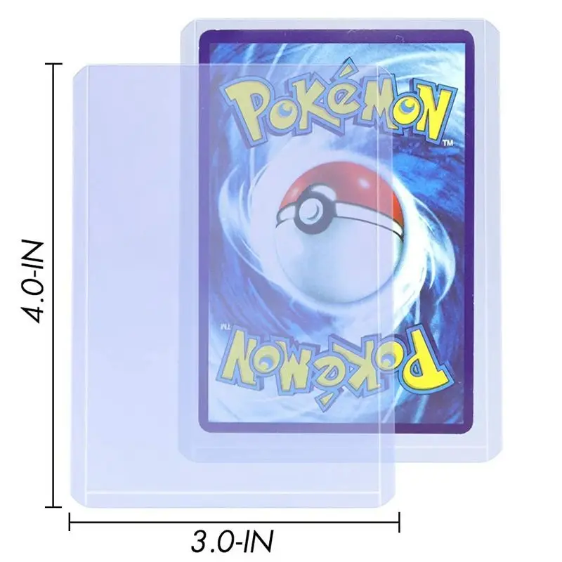 Toploader Card Protector Pvc Sports Cards Holder Sleeve Trading Top Loader 3x4 Toploader 35pt Card Sleeve