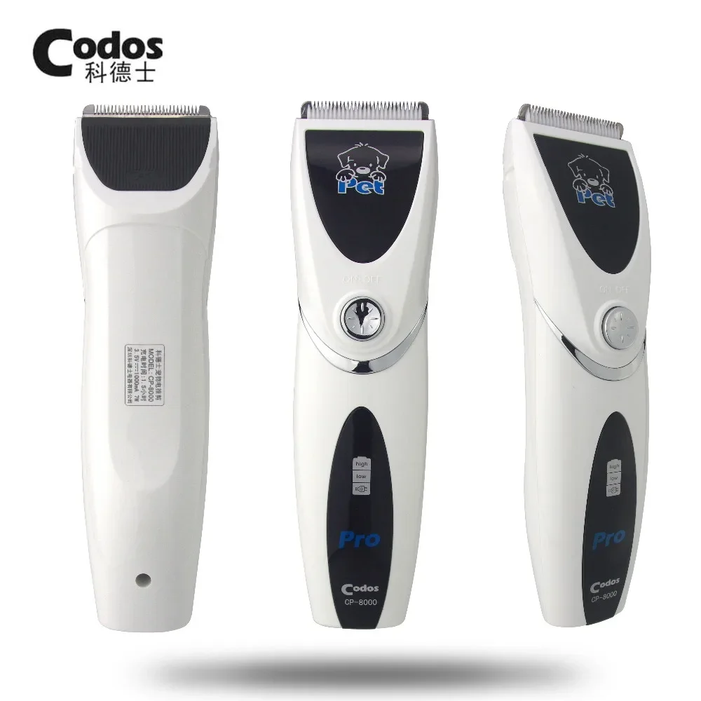 Professional Codos CP-8000 Pet Trimmer Rechargeable Dog Hair Clipper Electric Dog Grooming Haircut For Dogs Cat Shaver Machine