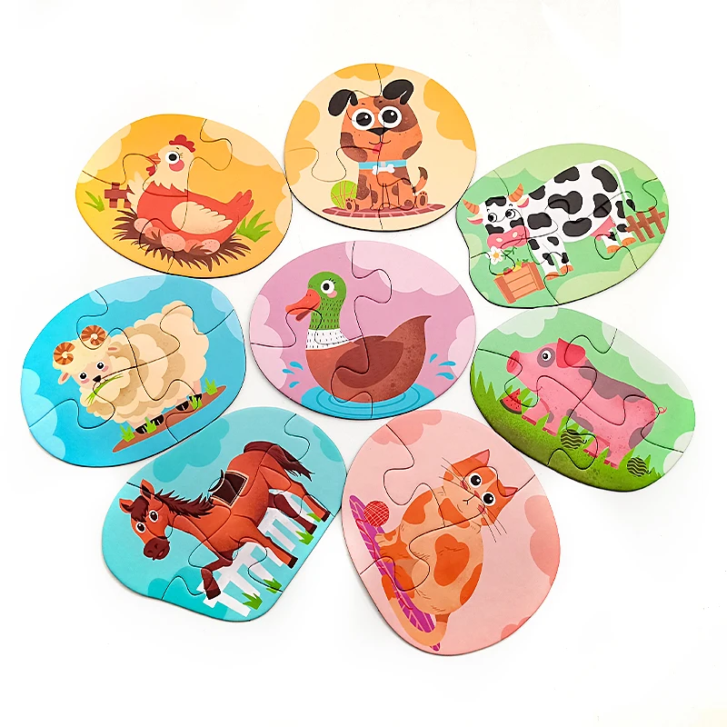 OEM Maker Wholesale High Quality Cardboard Large Giant Big Jigsaw Puzzles Custom Printing Puzzle For Kids Children