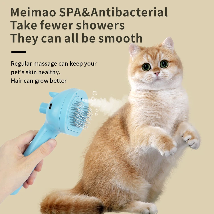 Pet Supplies Self Clean Pet Grooming Can Be Stored Portable Easy Pet Dog Hair Removal Brush UVC Sterilization Hair Removal Brush