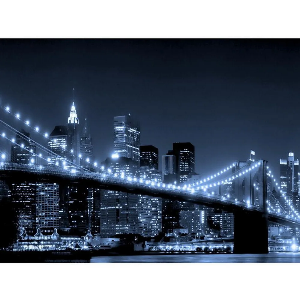 
Customized DIY Diamond Arts Craft Brooklyn Bridge Painting Full Drill Home Wall Pictures for Living Room Decoration 