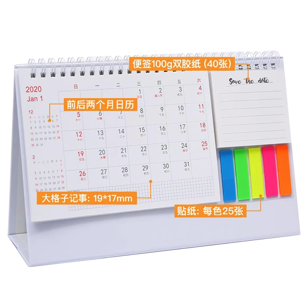 
 Оптовая продажа, индивидуальный дизайн, настольный календарь OEM, милый Настольный календарь  