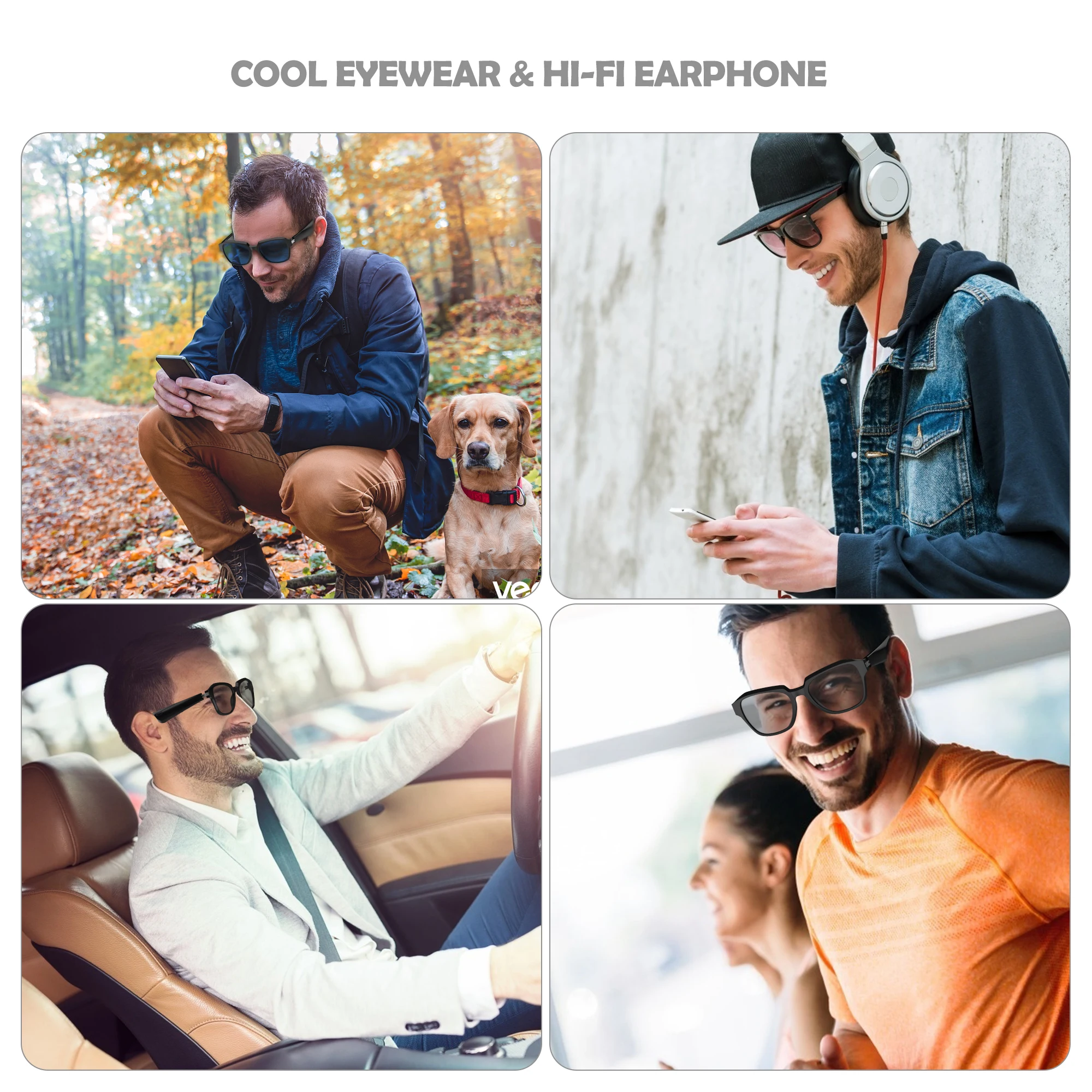 High-quality beautiful custom sunglasses smart sun eye glass with voice assistant