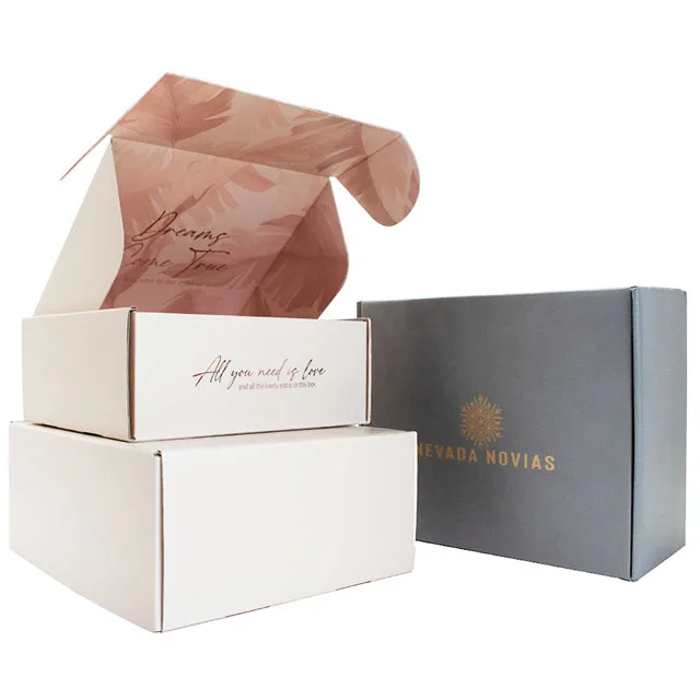 Custom Shipping Packing Box kraft mailer Cardboard Corrugated foldable Folding Gift Packaging Paper Boxes package