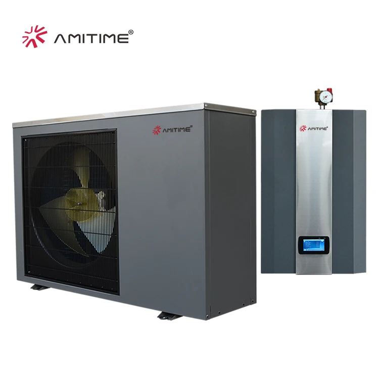 Amitime A+++ Eco-Friendly High Efficiency Erp R32 Split Type Air To Water Heat Pump 9kW Home Appliance