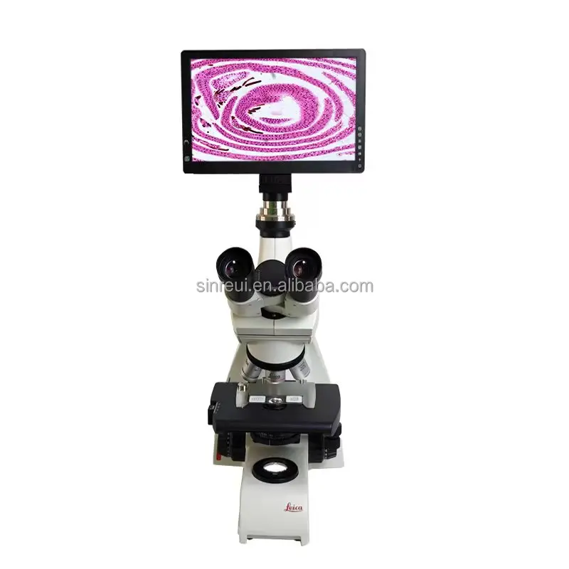 Leica DM500, бинокулярный триоукульмикроскоп для домашних животных, ветеринарное оборудование, хирургическая продукция, клиническая собака, кошка, 4x10x40x100x