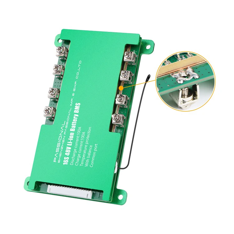 16S 48V 100 A LiFePO4 литиевая батарея BMS плата 3 2 V LFP PCB защита для электромобиля электровелосипед скутер