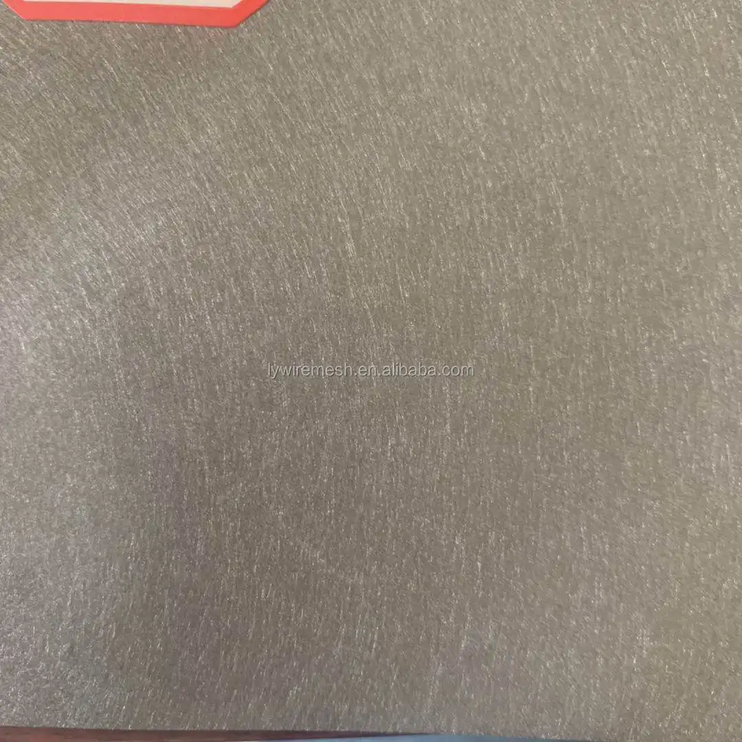 Ultra pure Ni200 Ni201 fiber 5um 10 micron 20 micro Non-woven sintered nickel fiber felt