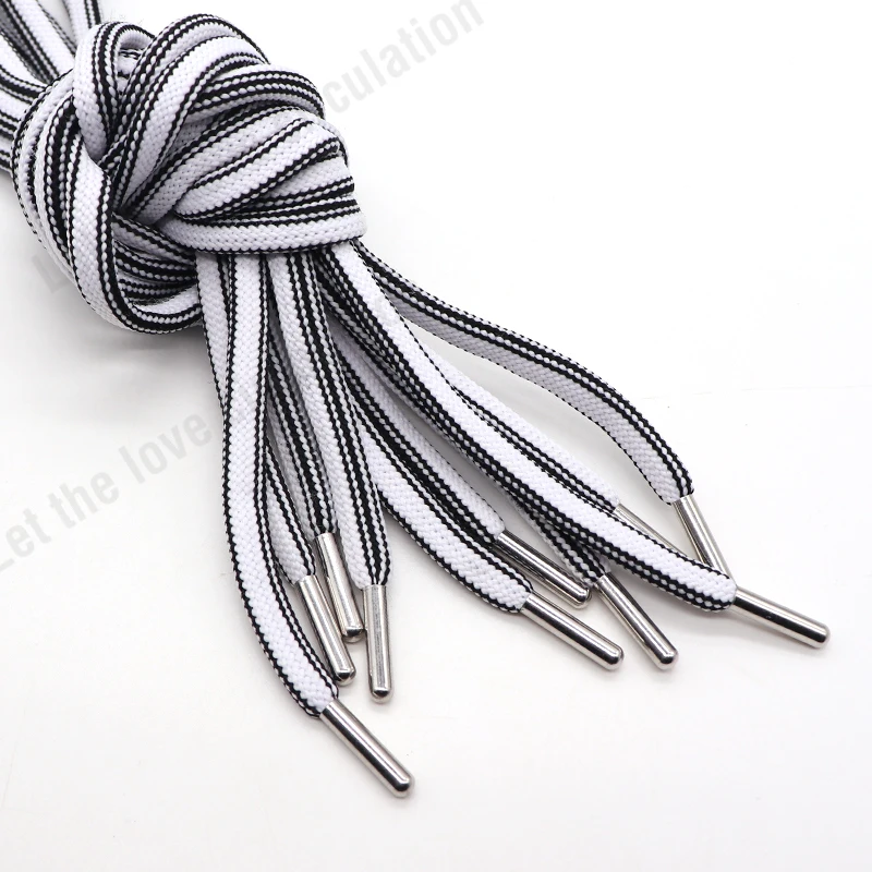 Customize hoodie strings Cord with metal ends for hoodie/shoes/garment Polyester cotton Cord String Woven Multi-function Rope