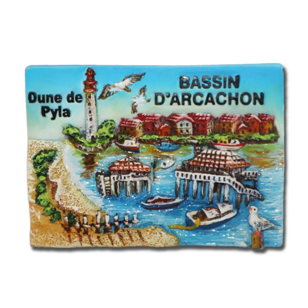 Customized France Paris Provence  3D Resin Fridge Magnet  Tourist Souvenir Refrigerator Magnetic Stickers Home Decoration