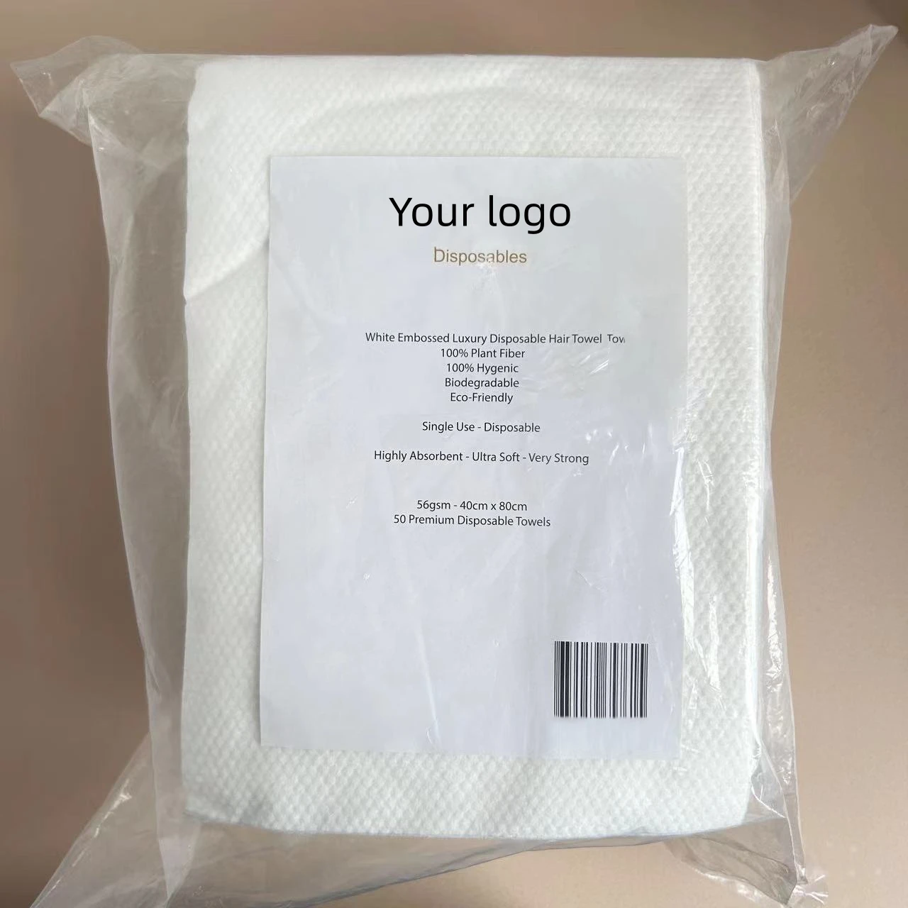 Disposable Super Water Absorbent Towels Wood Pulp Pedicure Beauty SPA Salon Towel for hair and body drying